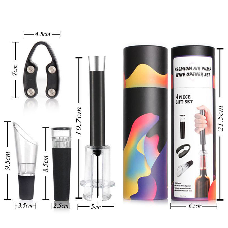 Pneumatisk Vinöppnare – 4-i-1 Set