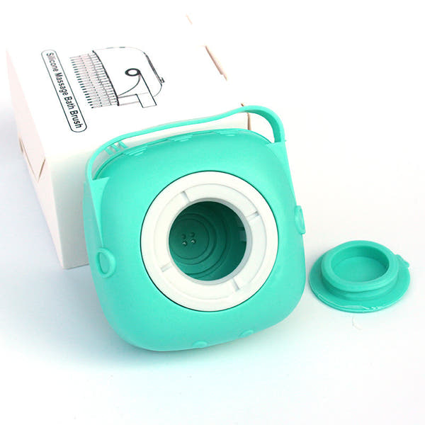 Silikon Hundborste med Schampobehållare